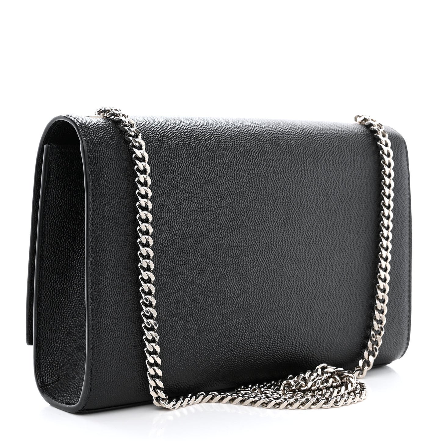 Grain De Poudre Medium Classic Monogram Kate Satchel Black