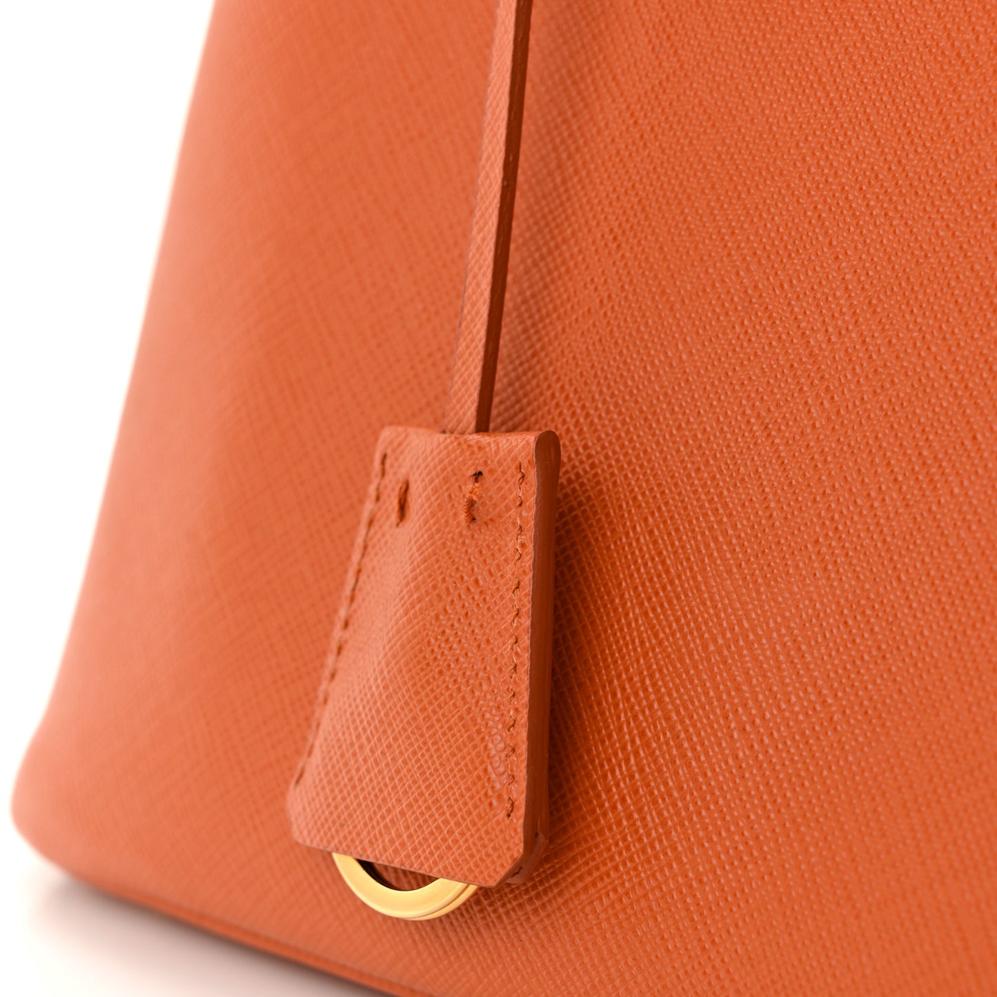 Saffiano Lux Medium Promenade Tote Papaya