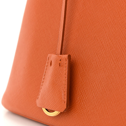 Prada Saffiano Lux Medium Promenade Tote Papaya 15 of 15