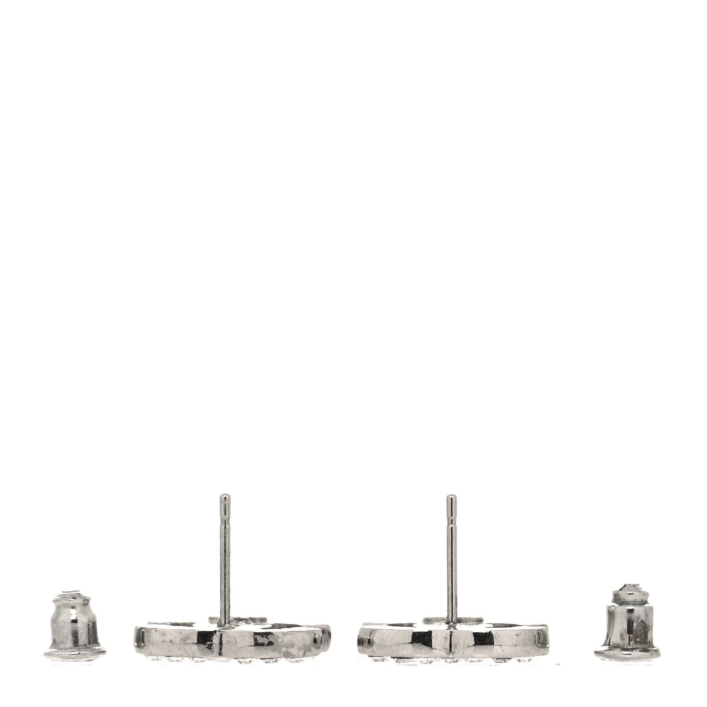 Crystal Mini Timeless CC Earrings Silver