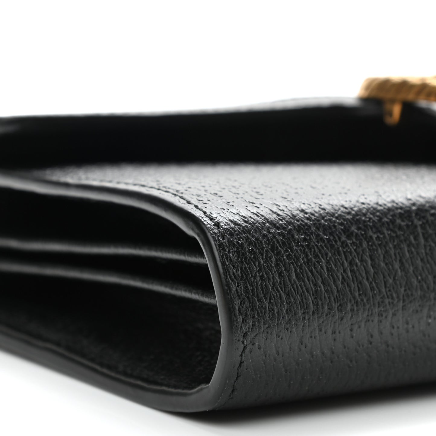 Calfskin Web Mini Dionysus Chain Wallet Black