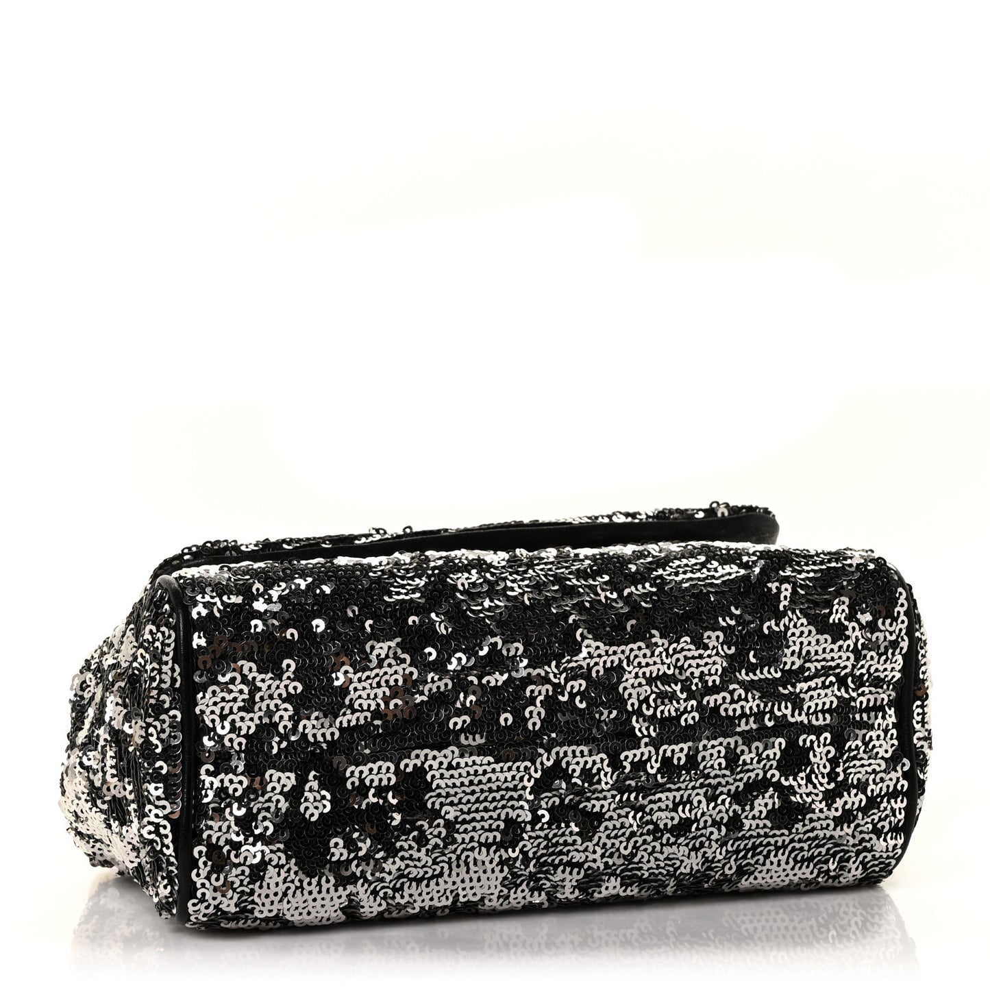 Sequin Small Miss Sicily Satchel Black
