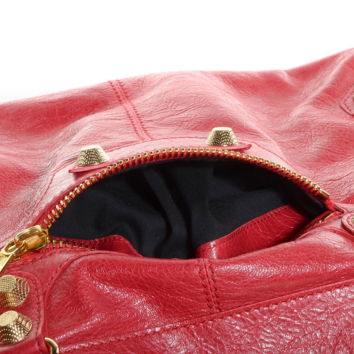 Balenciaga Agneau Giant 12 Gold Hardware Work Rouge Cardinal 10 of 11