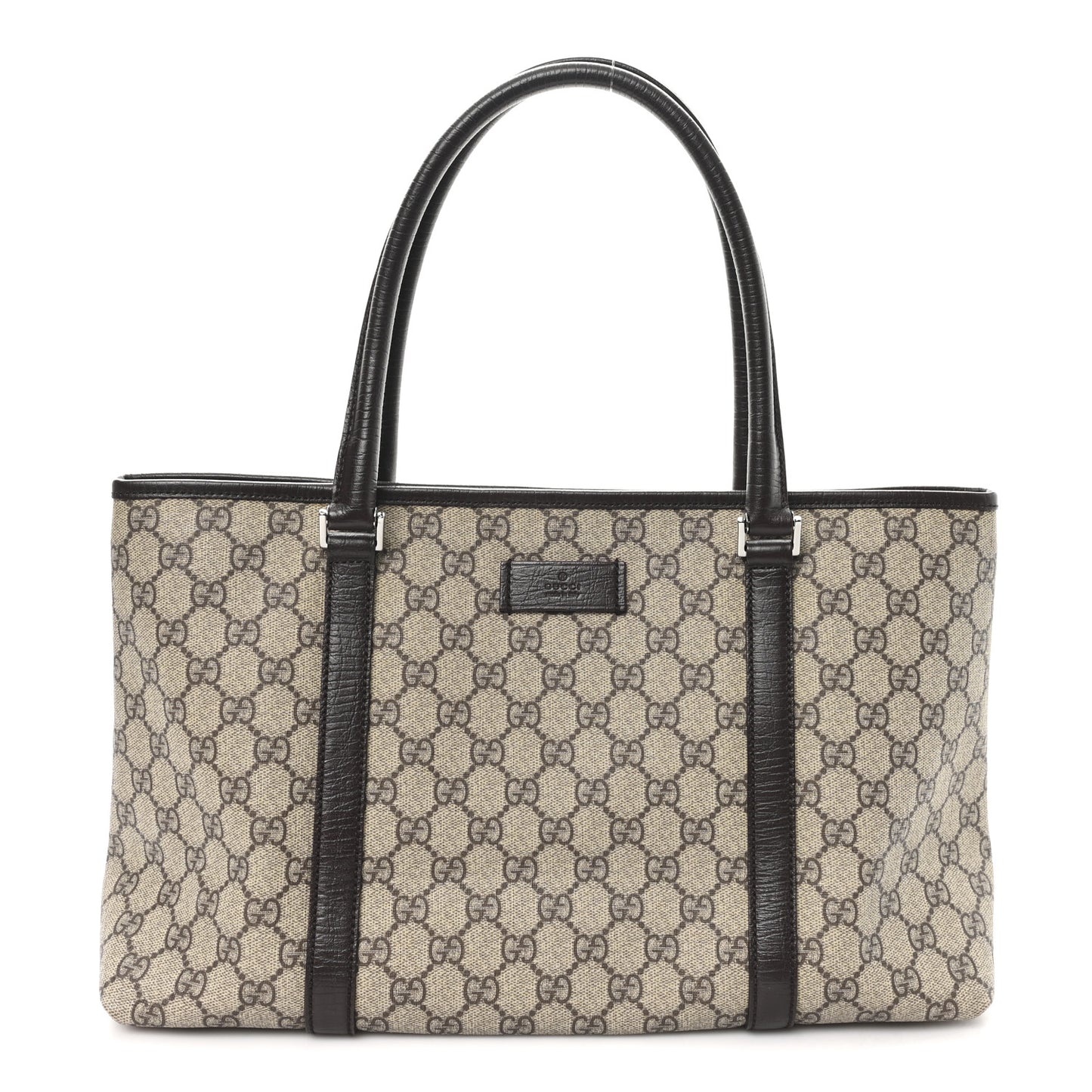 GG Plus Monogram Medium Joy Tote Dark Brown