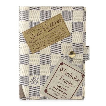 Louis Vuitton Damier Azur Illustre Small Trunks Labels Ring Agenda Cover 1 of 10