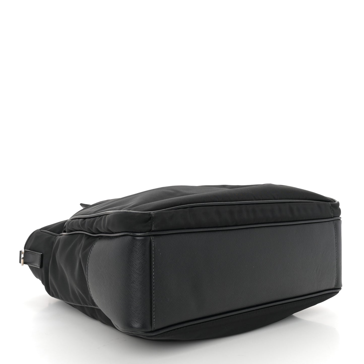 Tessuto Nylon Saffiano Tote Black