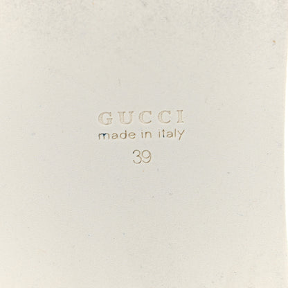Gucci Glitter Peggy Platform Sneakers 39 Silver 6 of 10