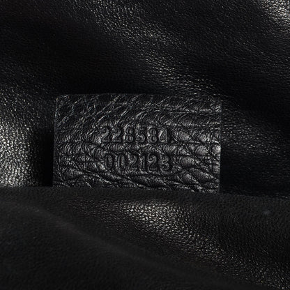 Gucci Leather Icon Bit Medium Shoulder Bag Black 7 of 8