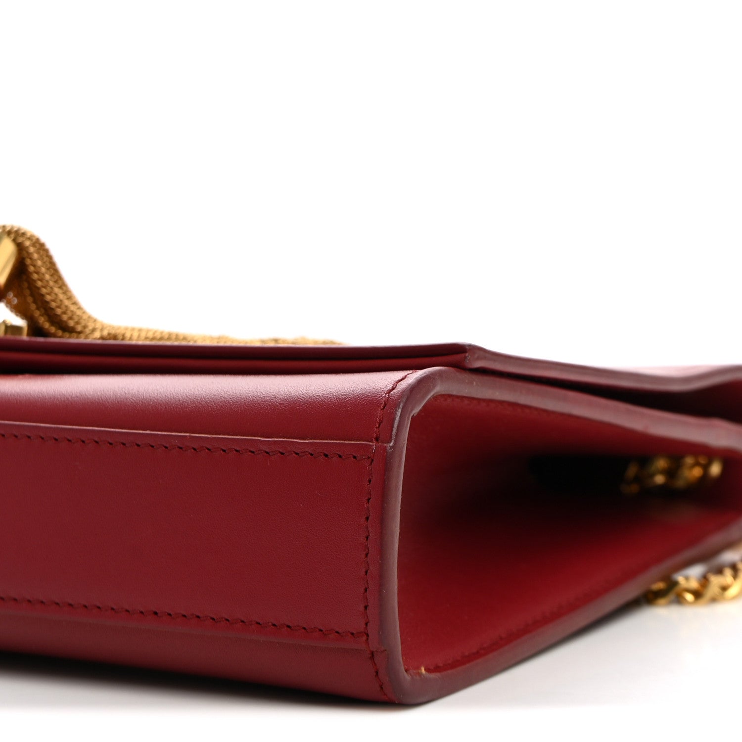Saint Laurent Smooth Calfskin Medium Classic Monogram Kate Tassel Satchel New Lipstick 8 of 9