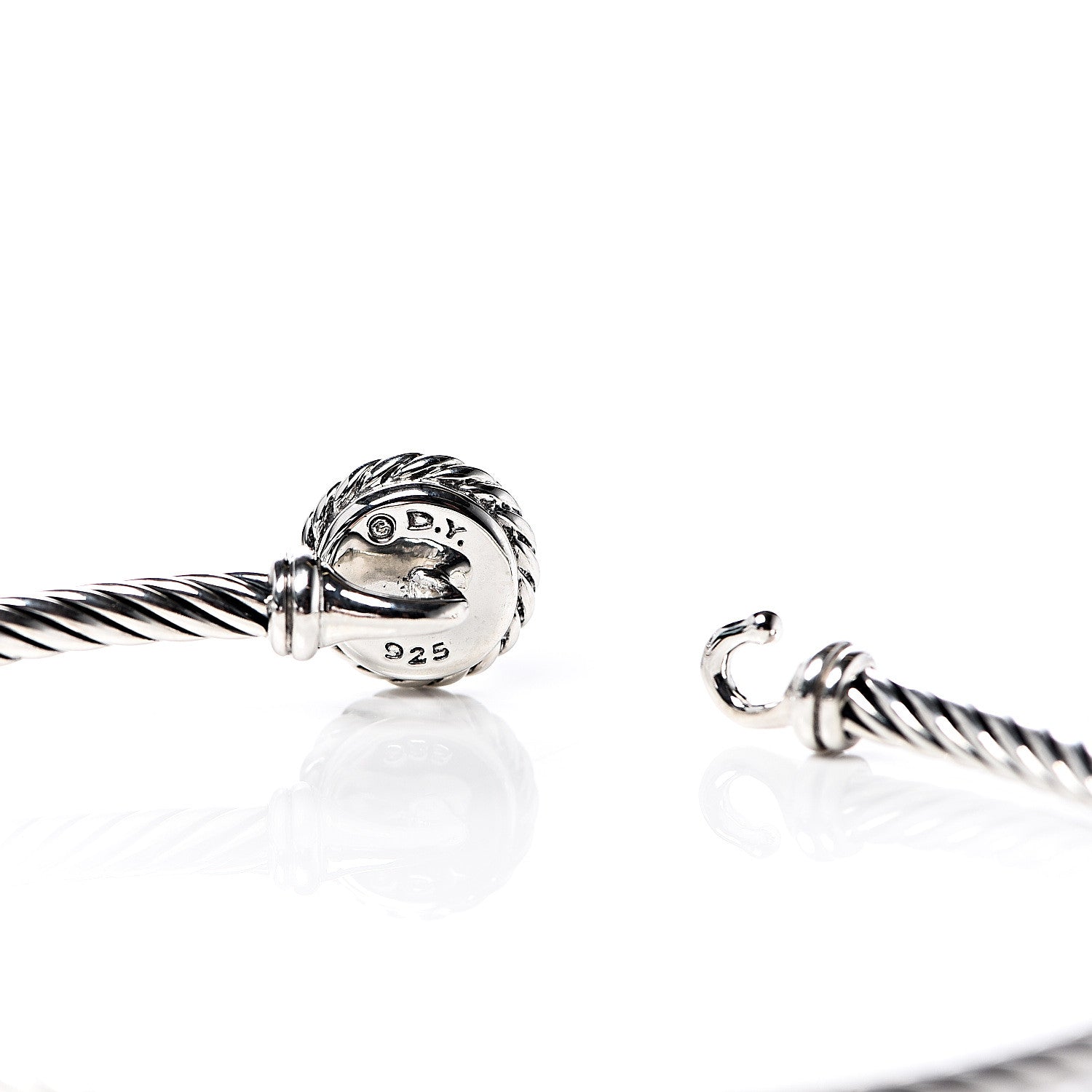 David Yurman Sterling Silver Blue Topaz 3mm Chatelaine Bracelet 4 of 4