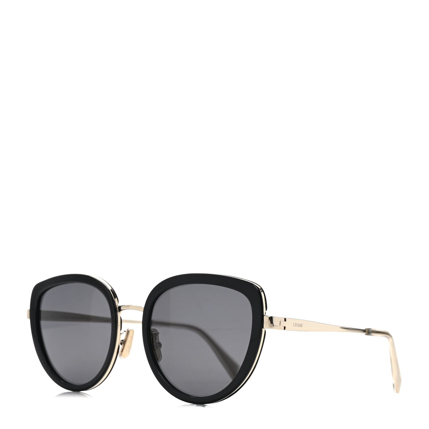 Oversized Square Metal Sunglasses CL40203U Black