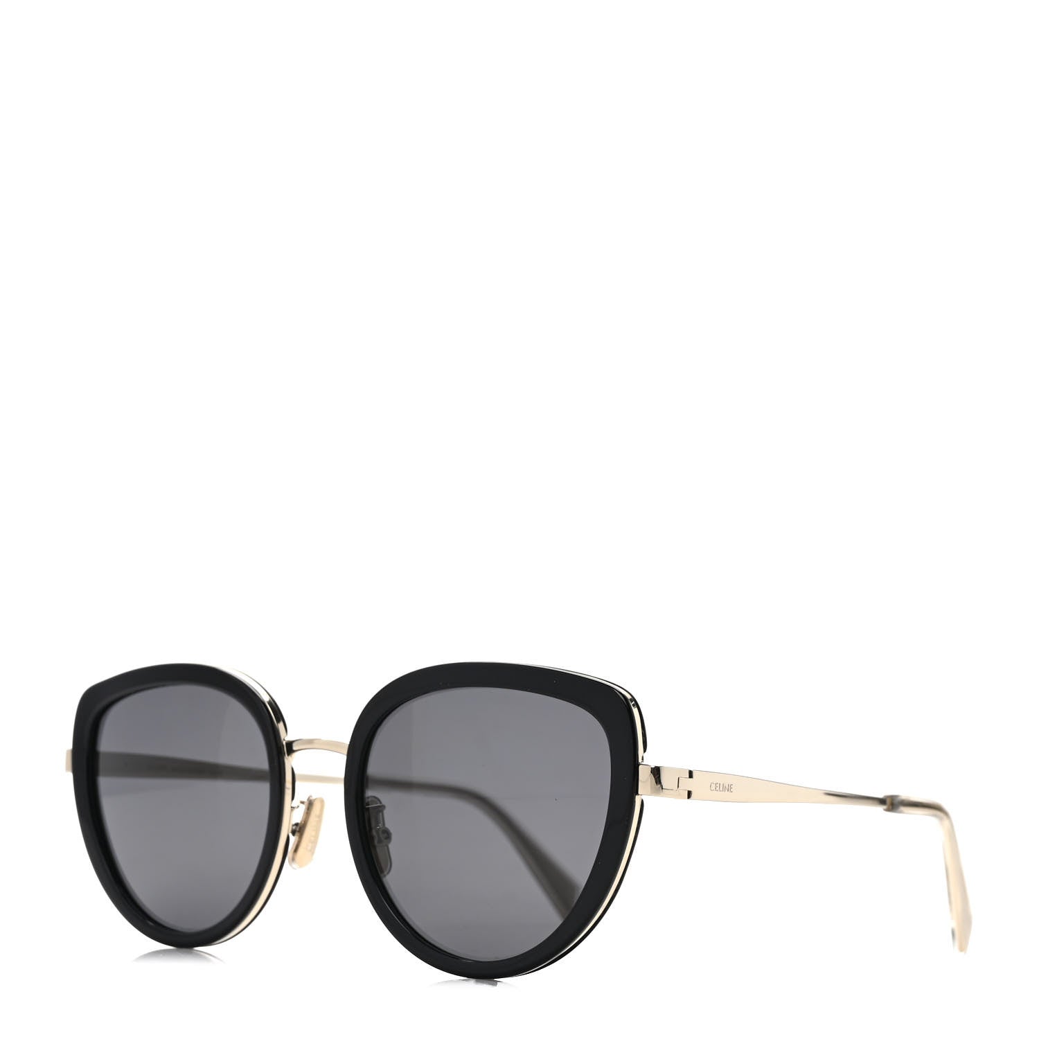 Celine Oversized Square Metal Sunglasses CL40203U Black 1 of 6