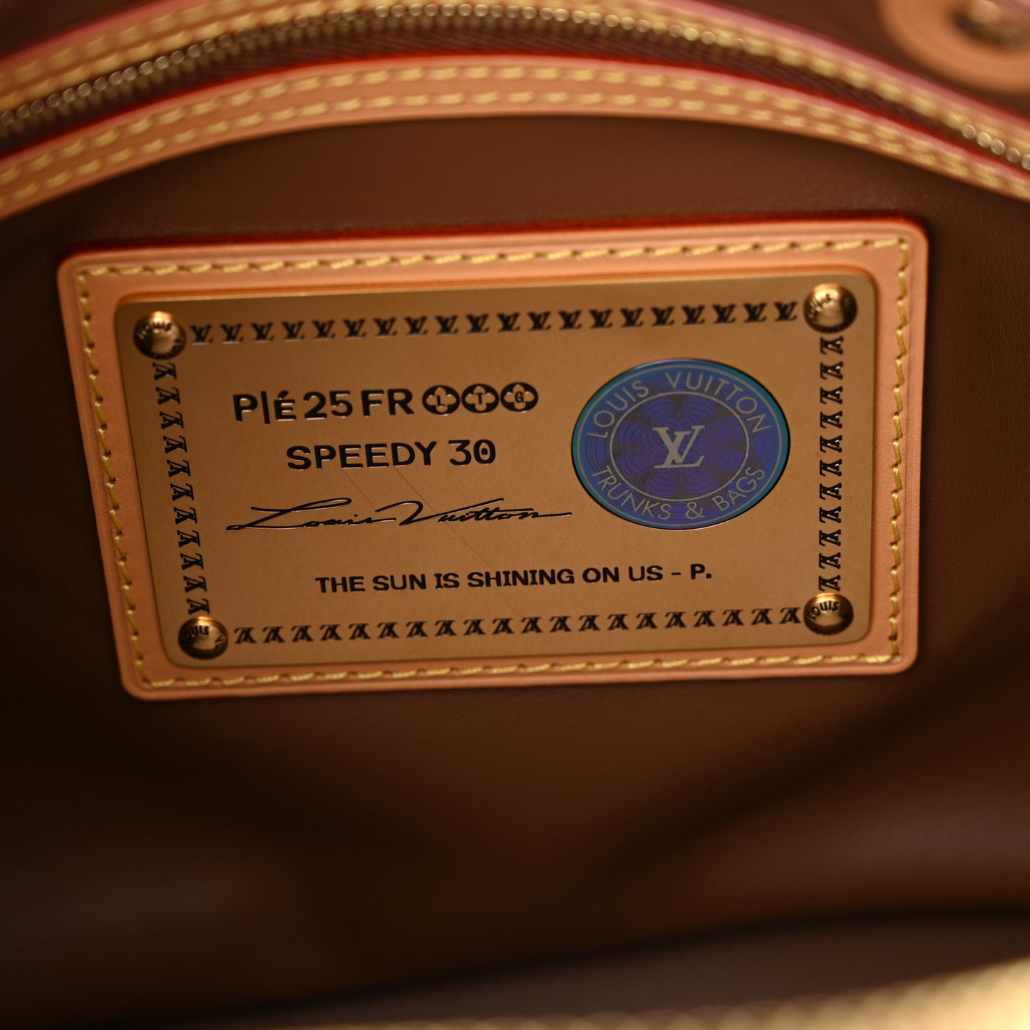 Calfskin Monogram Speedy P9 Bandouliere 30 Candy