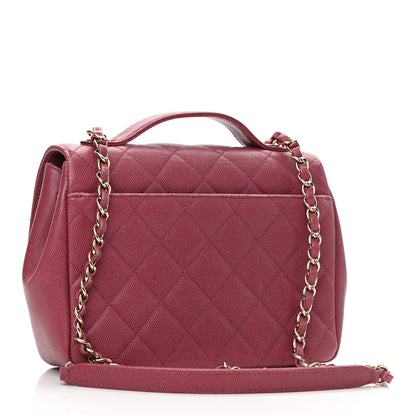 Chanel Caviar Quilted Medium Business Affinity Flap Dark Pink 2 of 10