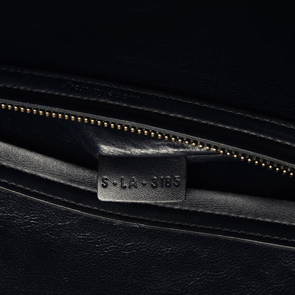 Celine Crocodile Embossed Nubuck Medium Phantom Luggage Navy Blue 6 of 15