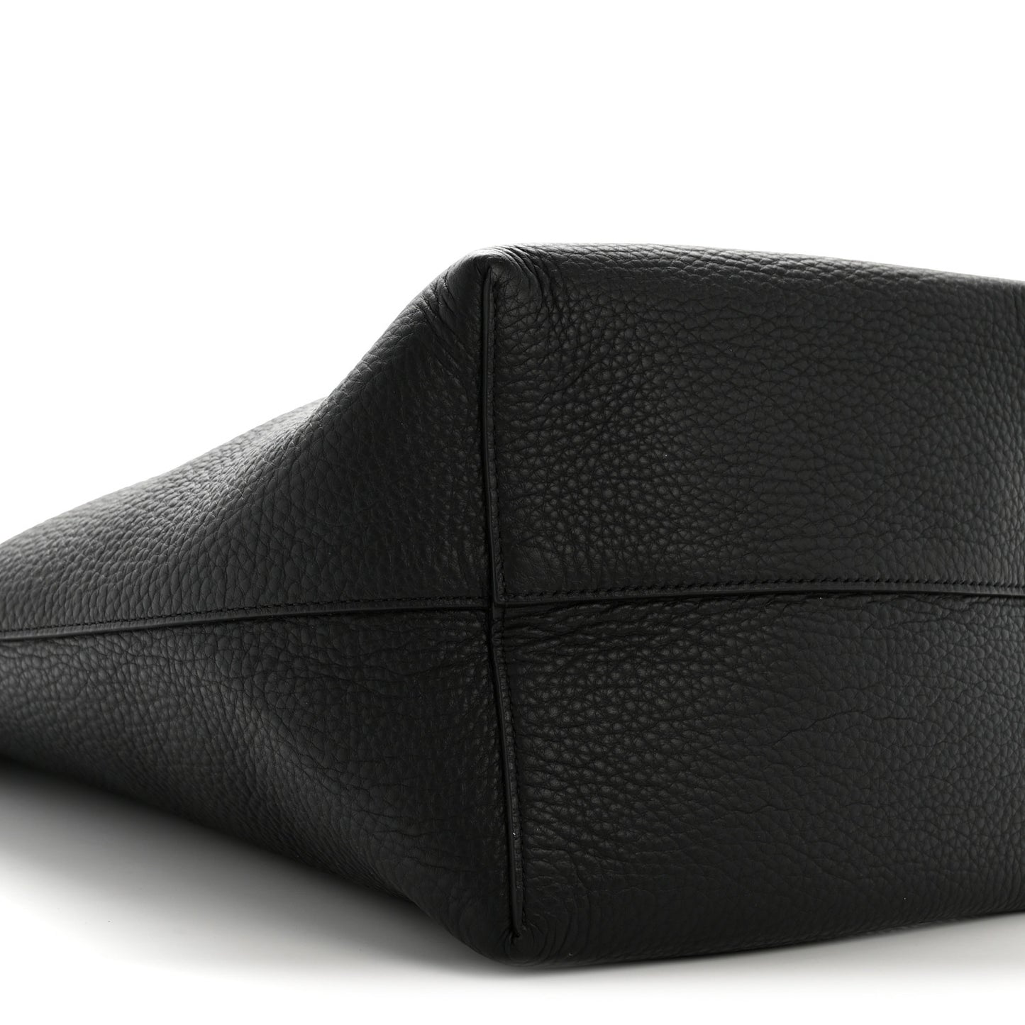 Grained Calfskin Medium N/S Park Tote Black