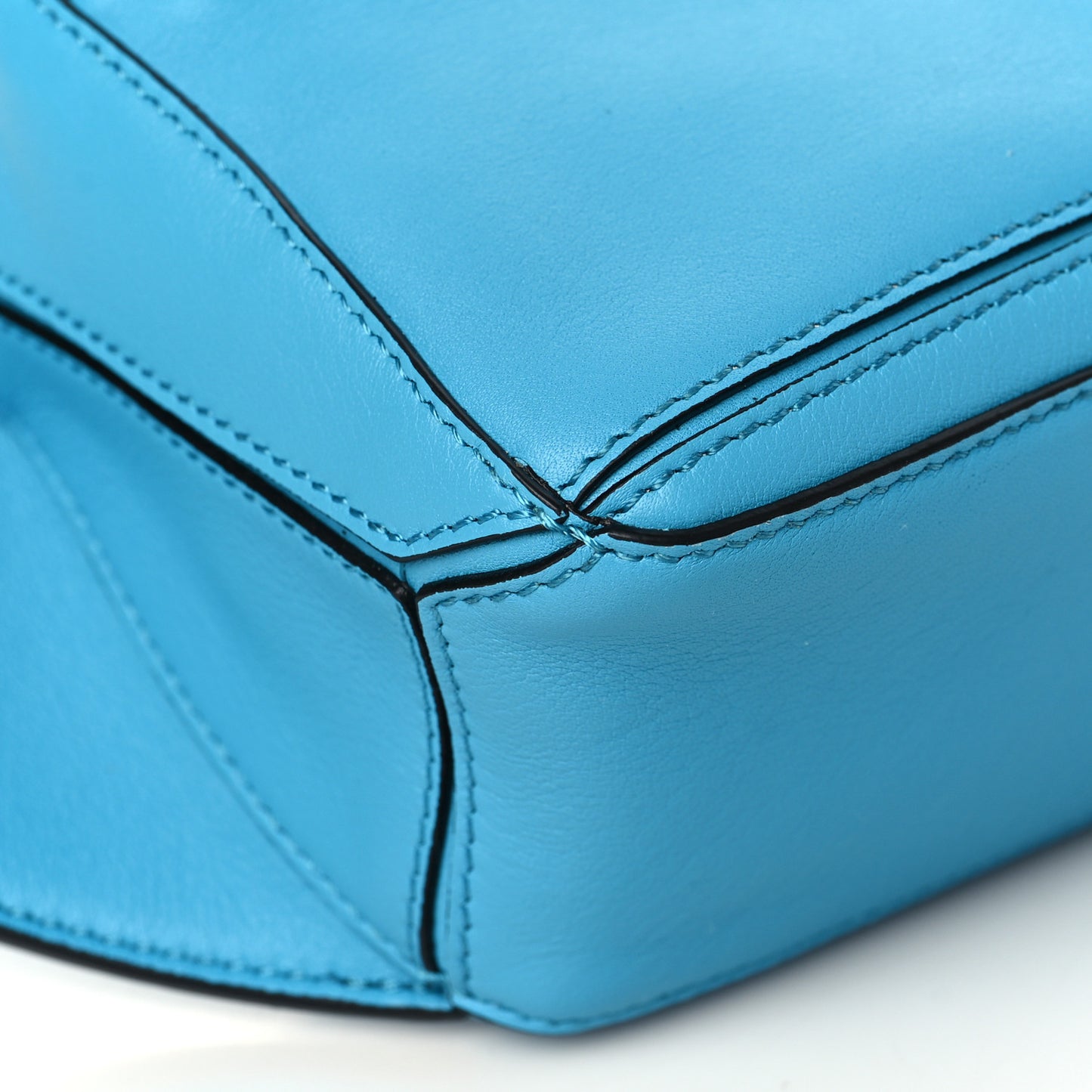 Calfskin Mini Puzzle Bumbag Cyan