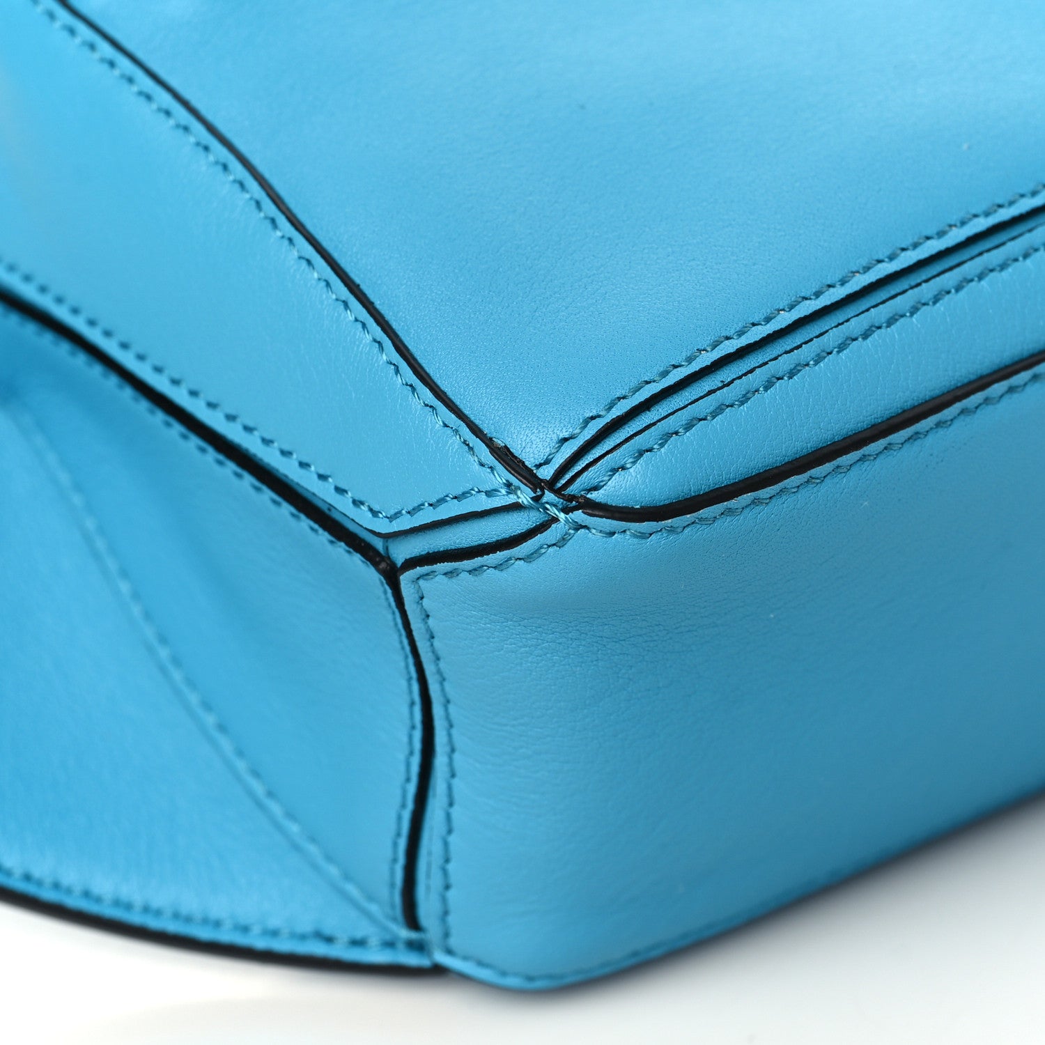 Loewe Calfskin Mini Puzzle Bumbag Cyan 8 of 9