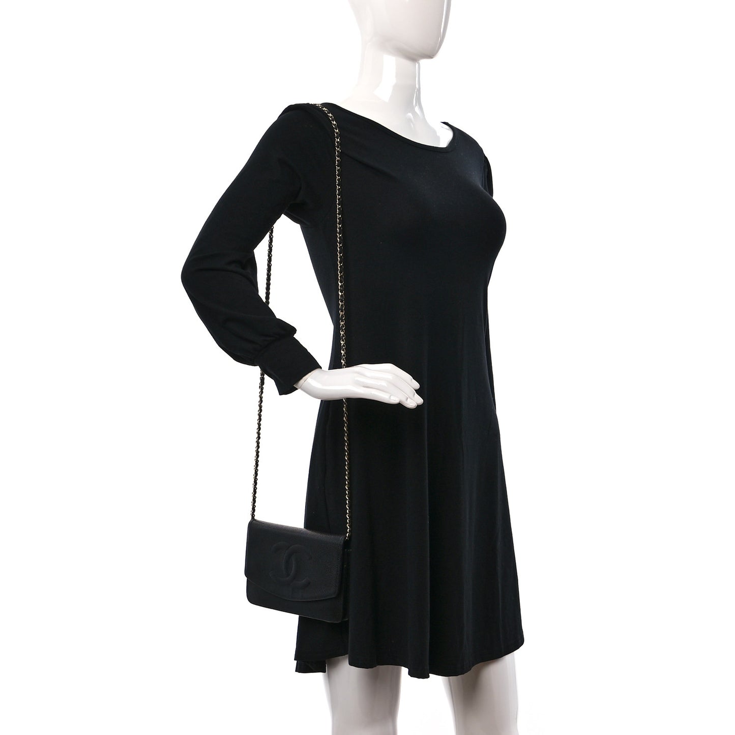 Caviar Timeless CC Wallet on Chain WOC Black