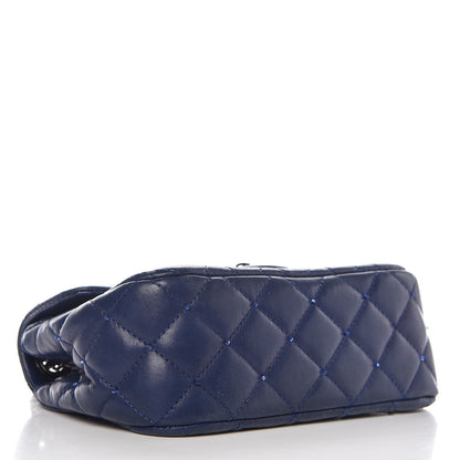 Chanel Lambskin Quilted Beaded Extra Mini Flap Dark Blue 5 of 12