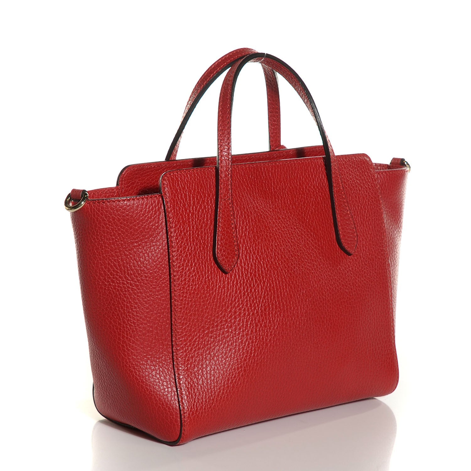 Gucci Dollar Calfskin MIni Swing Top Handle Bag Tabasco 3 of 8