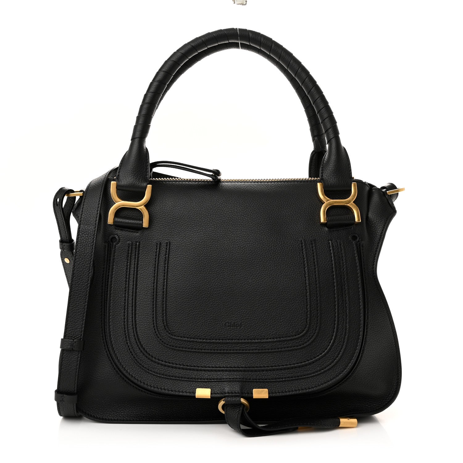 Chloe Calfskin Medium Marcie Satchel Black 1 of 10