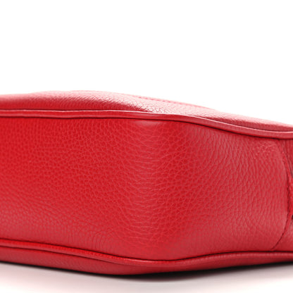 Gucci Pebbled Calfskin Small Soho Disco Bag Vibrant Red 8 of 8