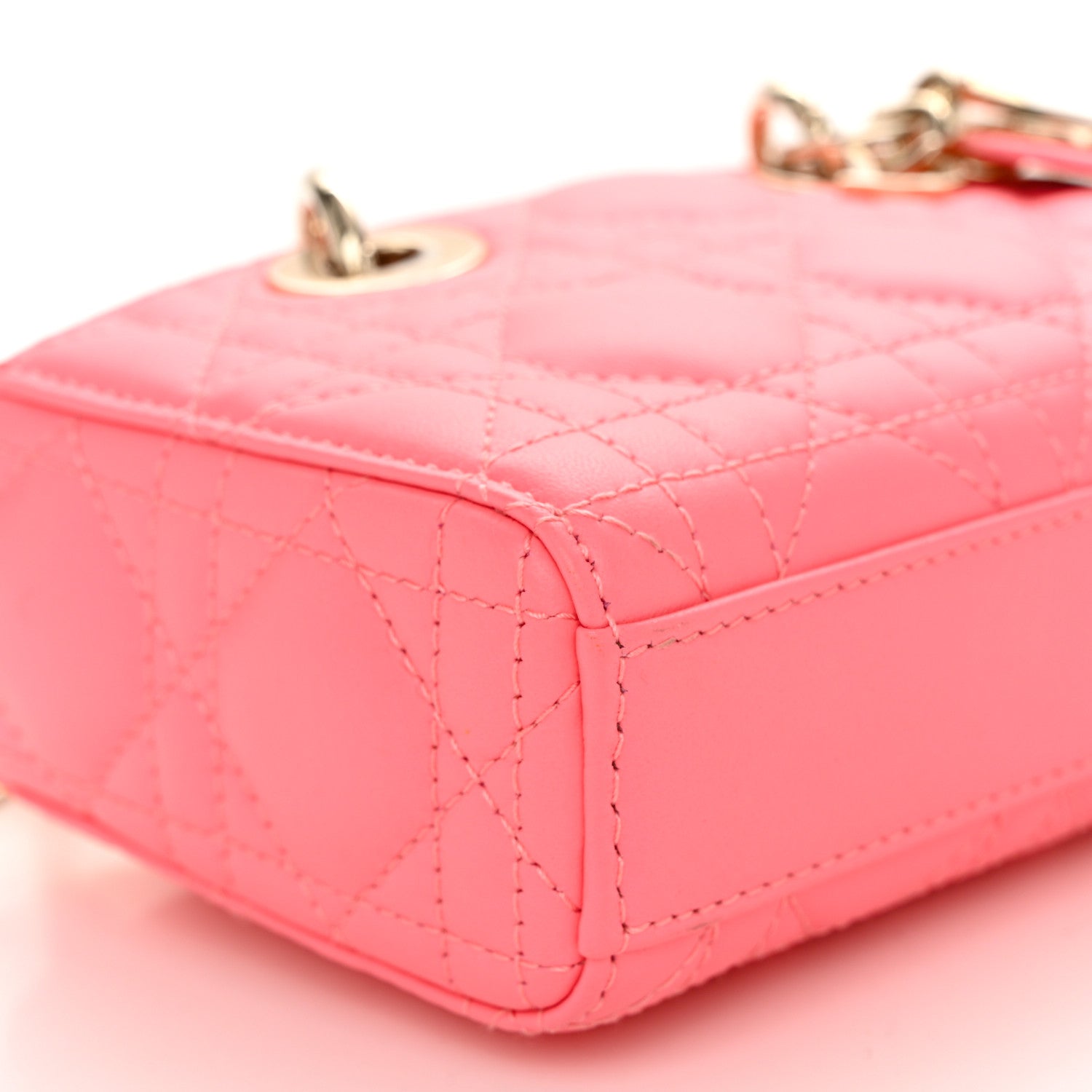 Christian Dior Lambskin Cannage Micro Lady D-Joy Pink 8 of 10