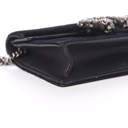 Gucci Velvet Super Mini Dionysus Shoulder Bag Black 2 of 11