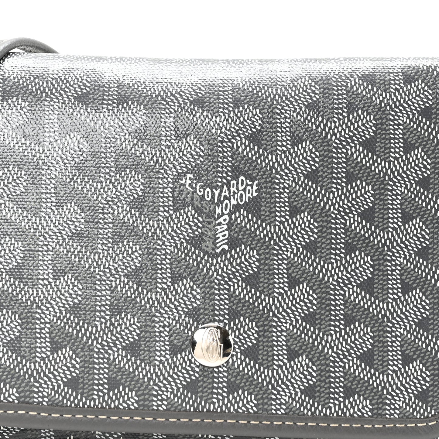 Goyardine Plumet Wallet Clutch Grey