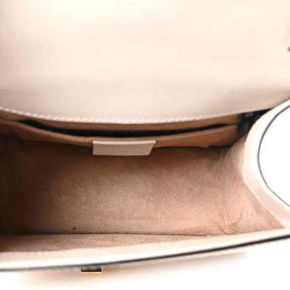 Gucci Calfskin Mini Sylvie Top Handle Bag White 5 of 10
