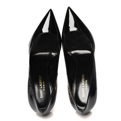 Saint Laurent Patent Opyum 110 Pumps 39 Black Gold 2 of 10