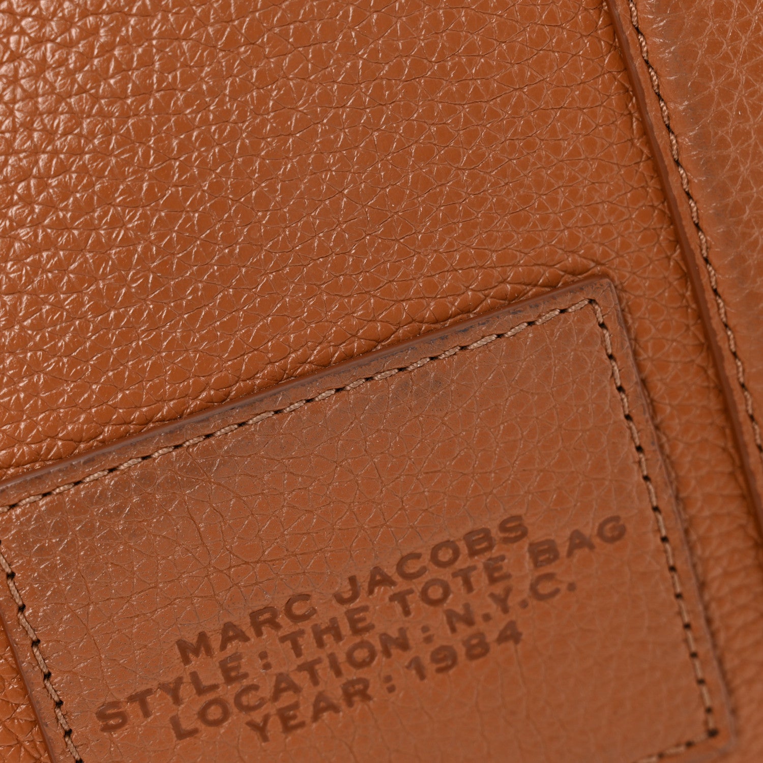 Marc Jacobs Grained Calfskin Small The Tote Bag Argan Oil 14 of 15