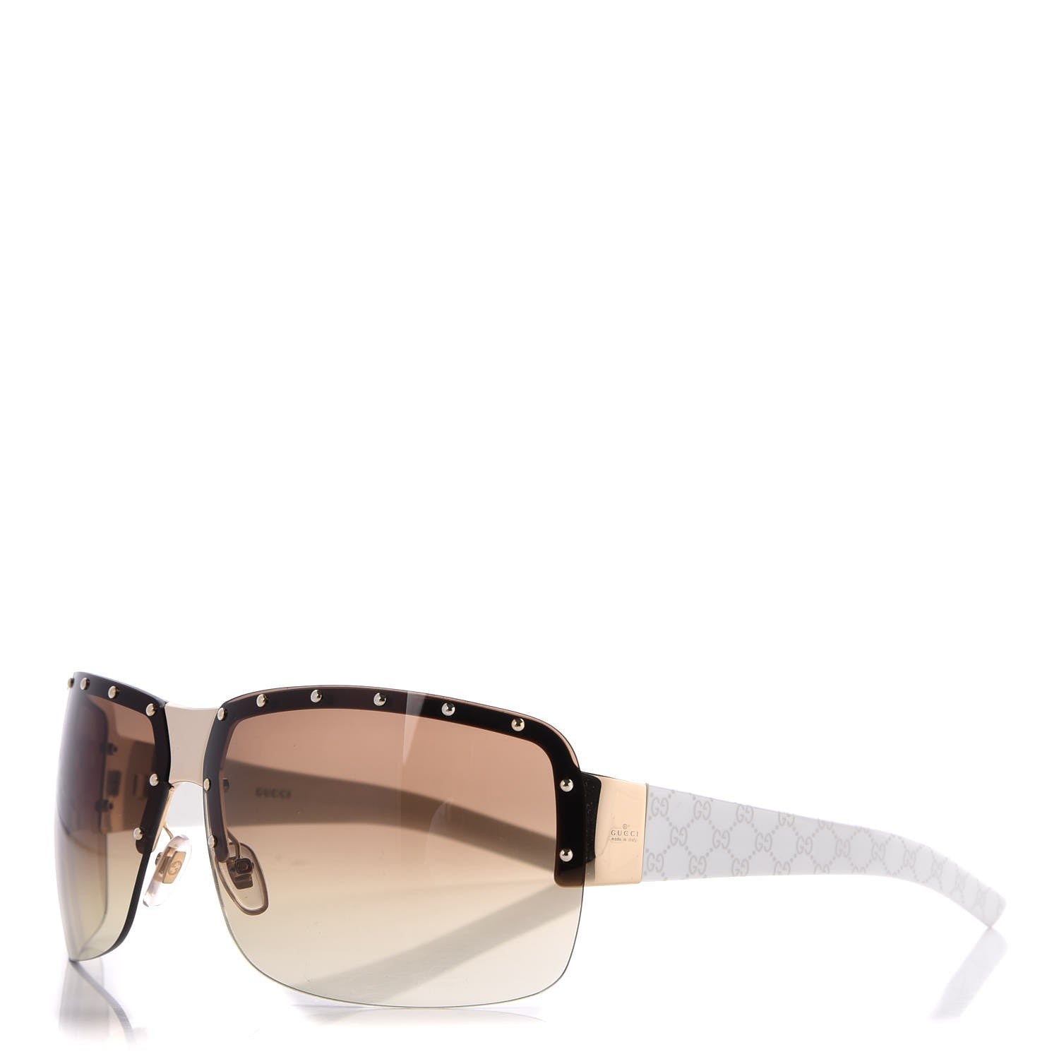 Gucci Studded Sunglasses 1819S White 1 of 8