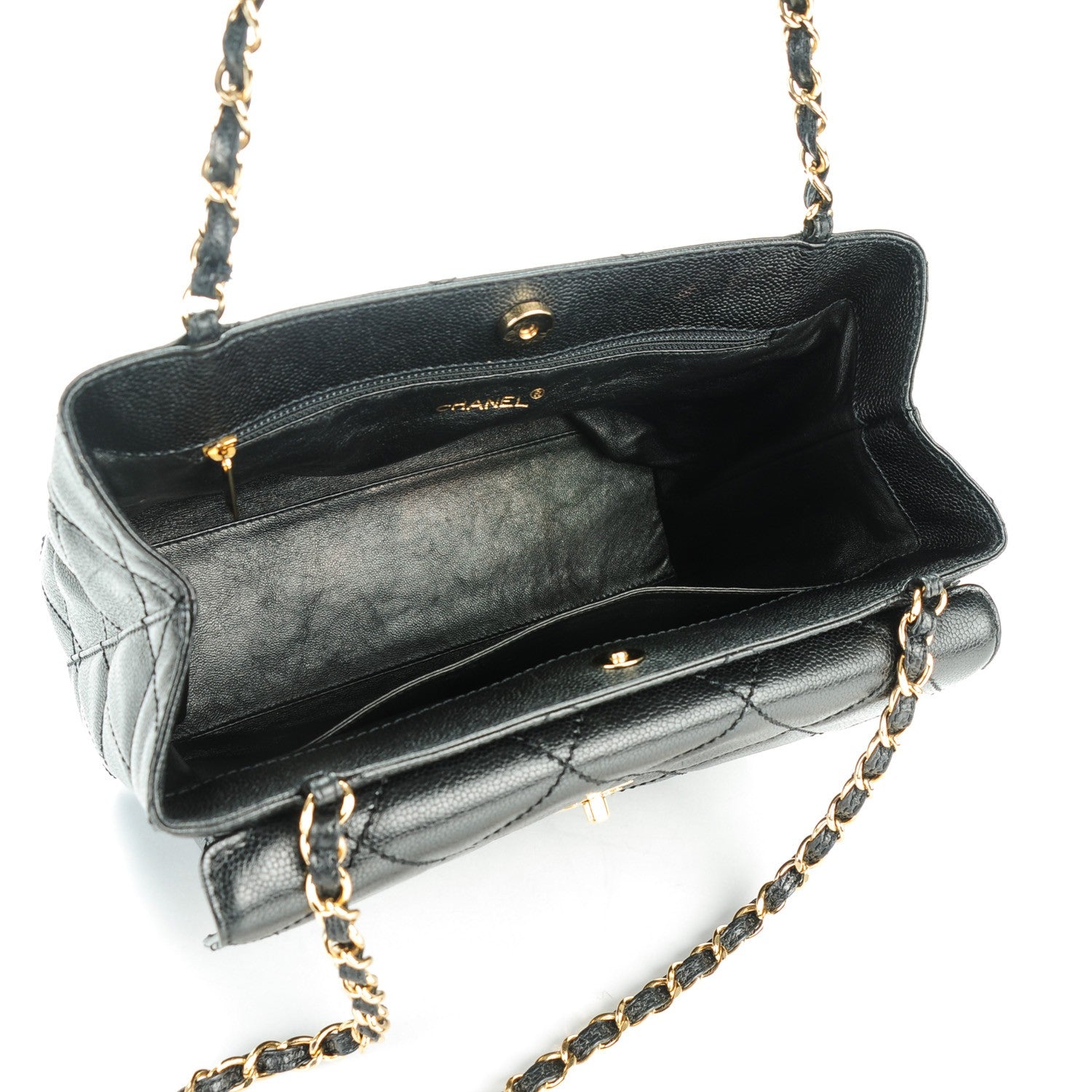 Chanel Caviar Quilted Flap Shoulder Bag Black 5 of 8