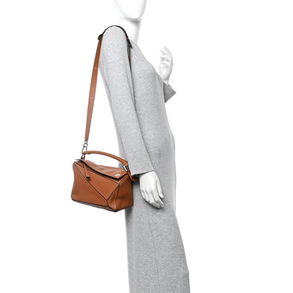 Loewe Calfskin Small Puzzle Bag Tan 2 of 10