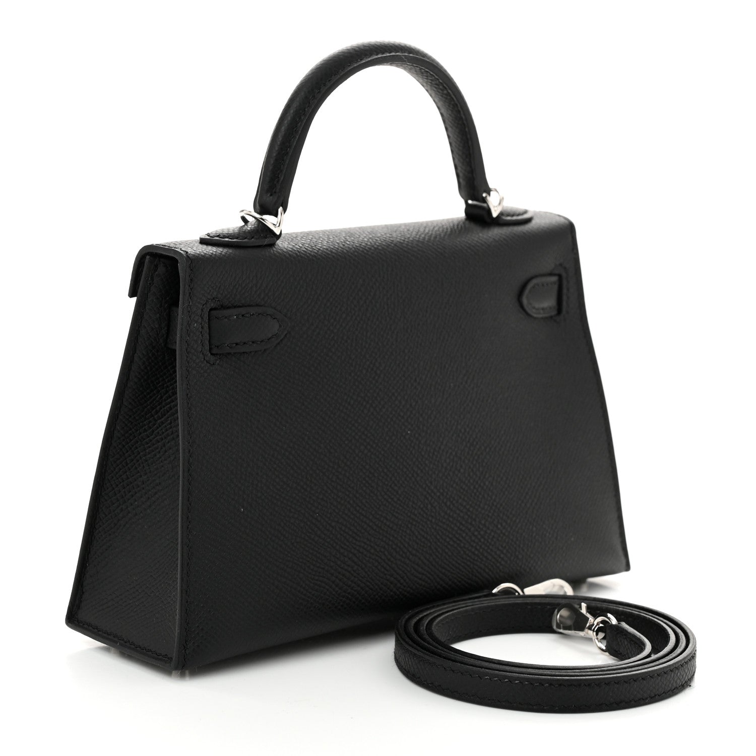 Hermes Epsom Mini Kelly Sellier 20 Black 3 of 11