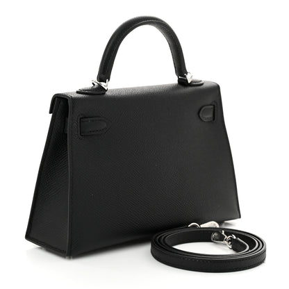 Hermes Epsom Mini Kelly Sellier 20 Black 3 of 11