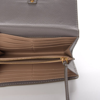 Chloe Calfskin Marcie Continental Flap Wallet Cashmere Grey 4 of 10