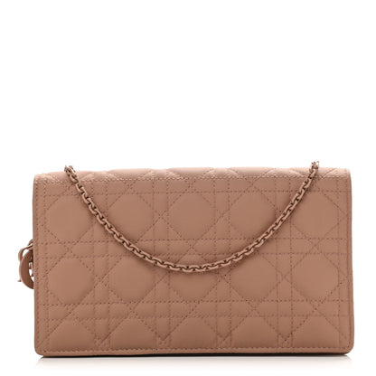 Christian Dior Ultra Matte Calfskin Cannage Lady Dior Clutch Fard 1 of 18