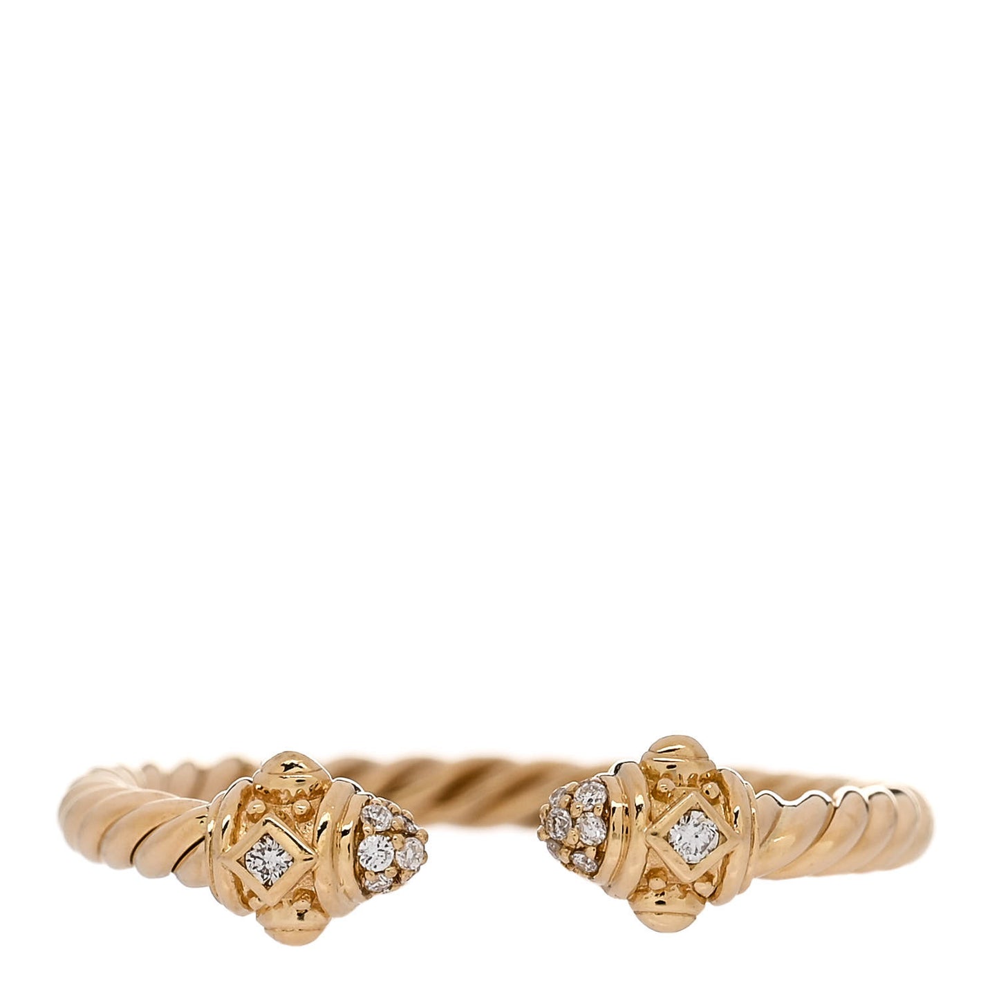 18K Yellow Gold Diamond Renaissance Ring 57 8