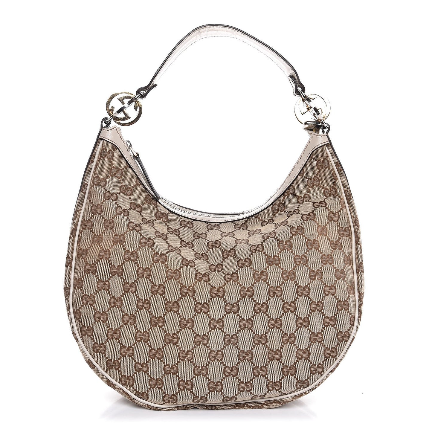 Monogram Medium GG Twins Hobo Ivory