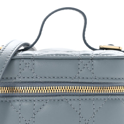 Christian Dior Lambskin Cannage Micro Lady Dior Vanity Case Cloud Blue 8 of 11
