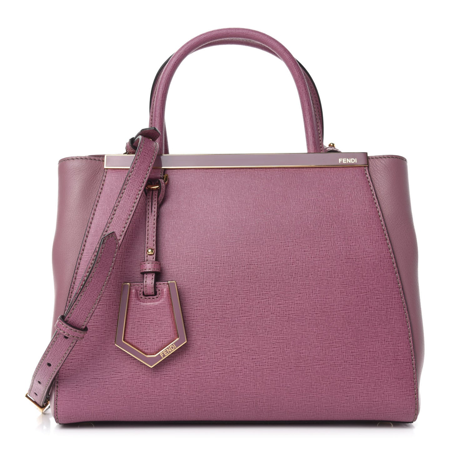 Vitello Elite Flamingo Petite 2Jours Tote Lilla Glicine