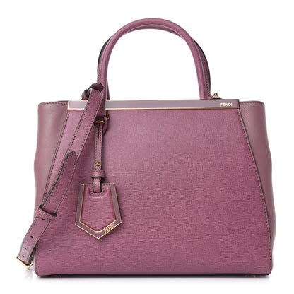 Fendi Vitello Elite Flamingo Petite 2Jours Tote Lilla Glicine 1 of 10