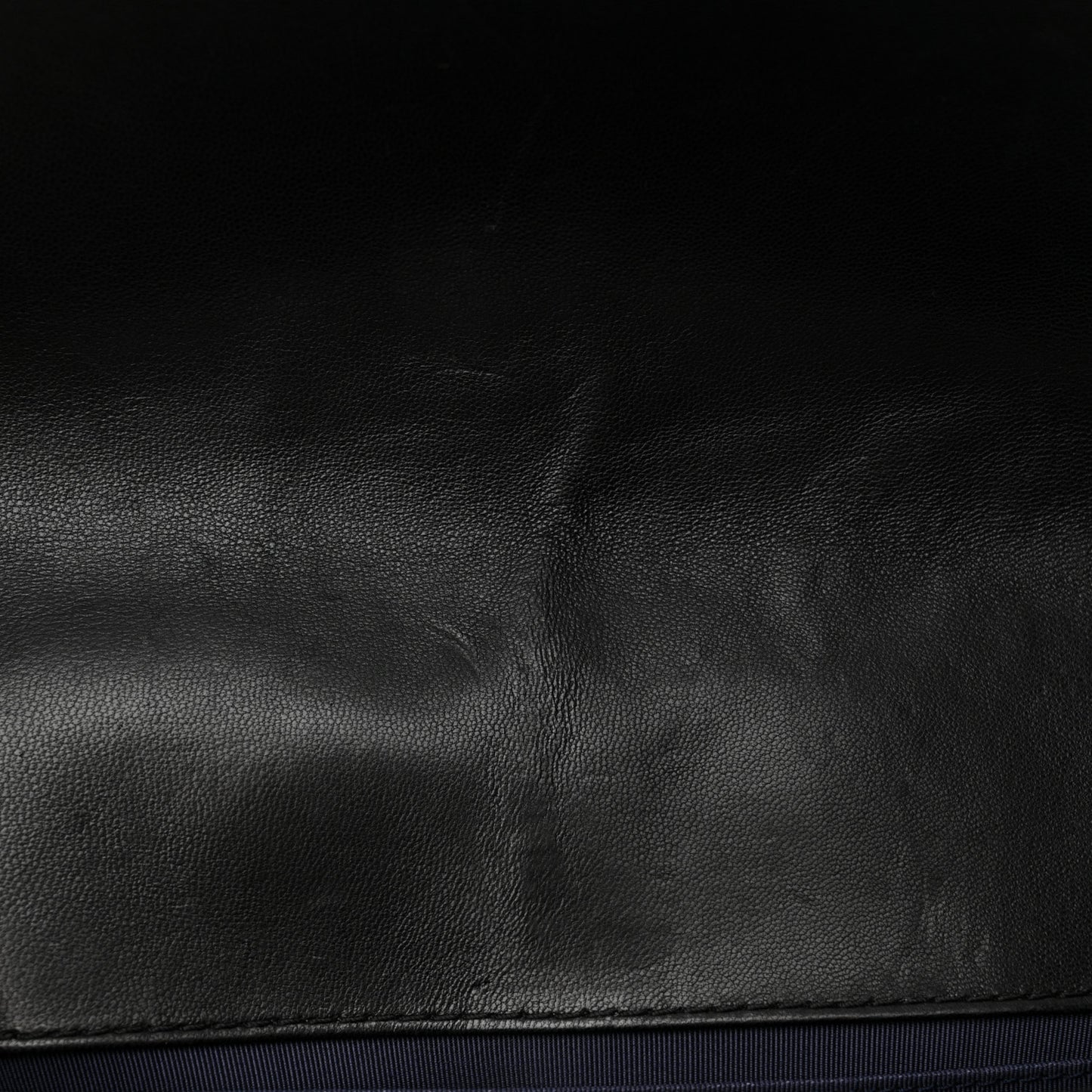 Lambskin Quilted Bi-Color Medium Boy Flap Black Navy