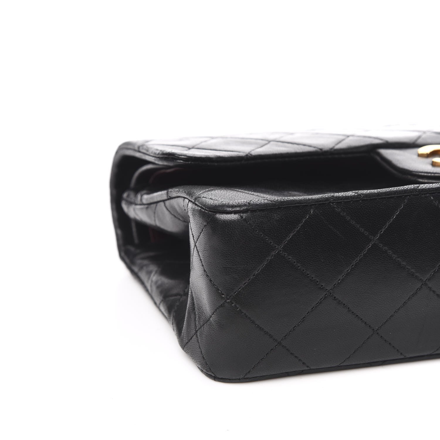 Chanel Lambskin Quilted Small Double Flap Black 9 of 13