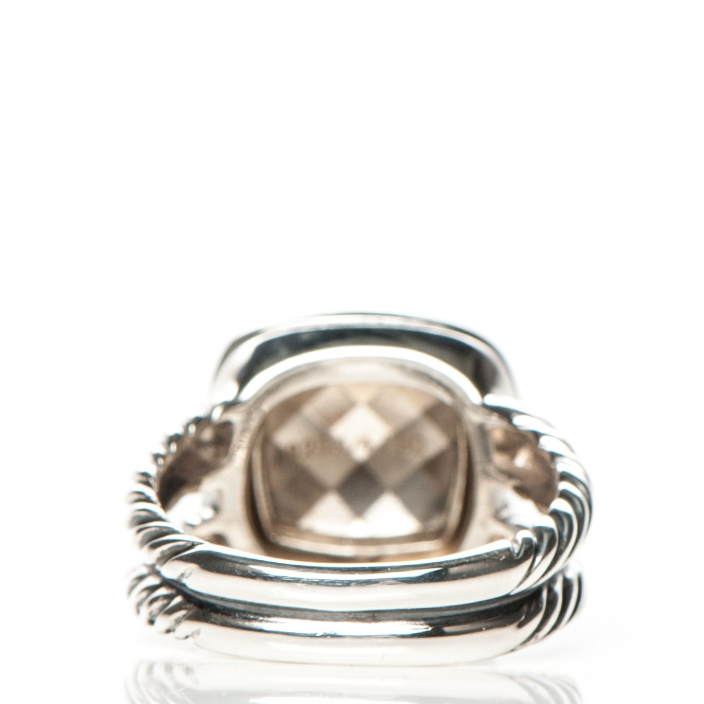 Sterling Silver 18K Yellow Gold 11mm Albion Dome Ring 58 8.5