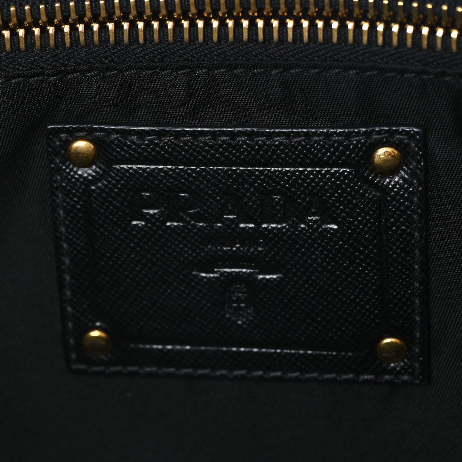 Prada Tessuto Nylon Saffiano Shopping Tote Black 6 of 11