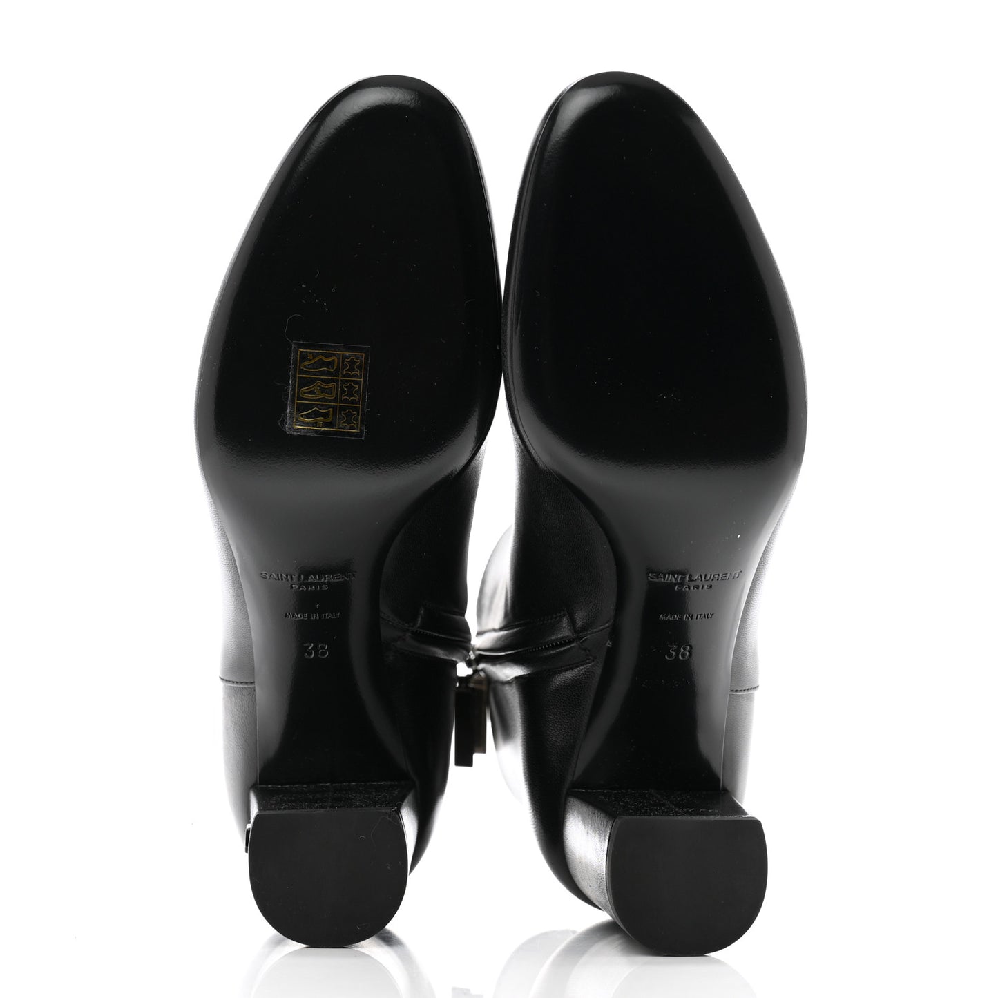 Nappa Vendome Loulou Ankle Zip Boot 38 Black